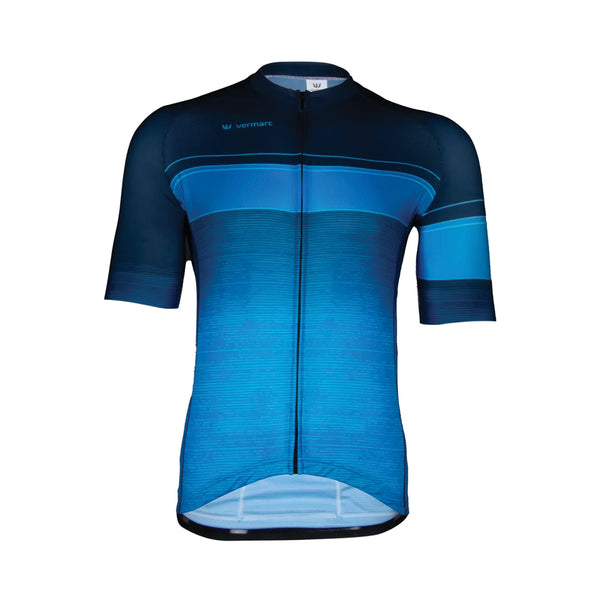 Vermarc Perfetto Azzuro Short Sleeve Cycle Jersey Aero Men